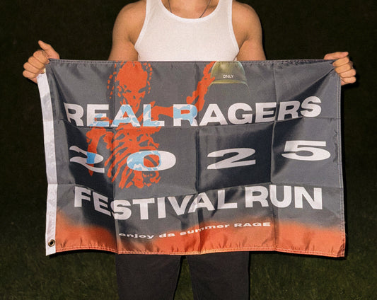 Festival Run 2025 Flagge - Real Ragers Only