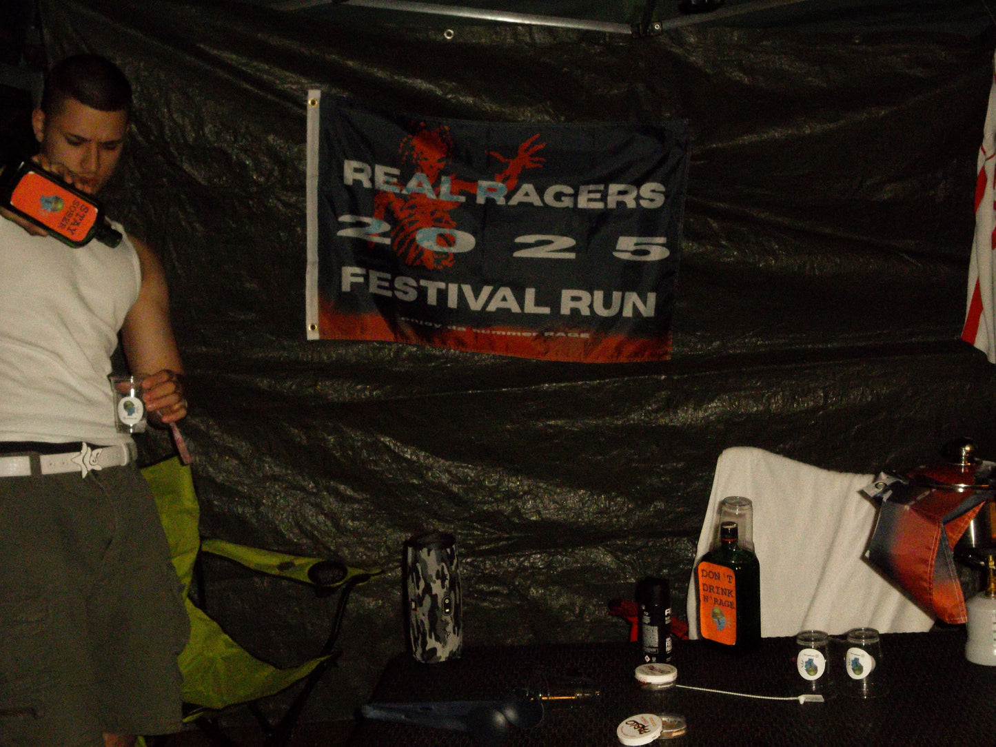 Festival Run 2025 Flagge - Real Ragers Only