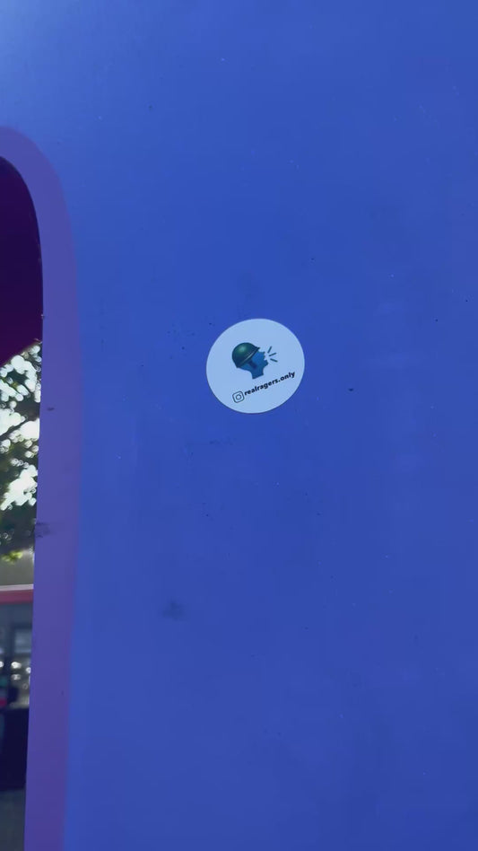 10 REAL RAGERS ONLY STICKER
